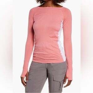 Zella Seamless Dip Dye Long Sleeve Tee size small